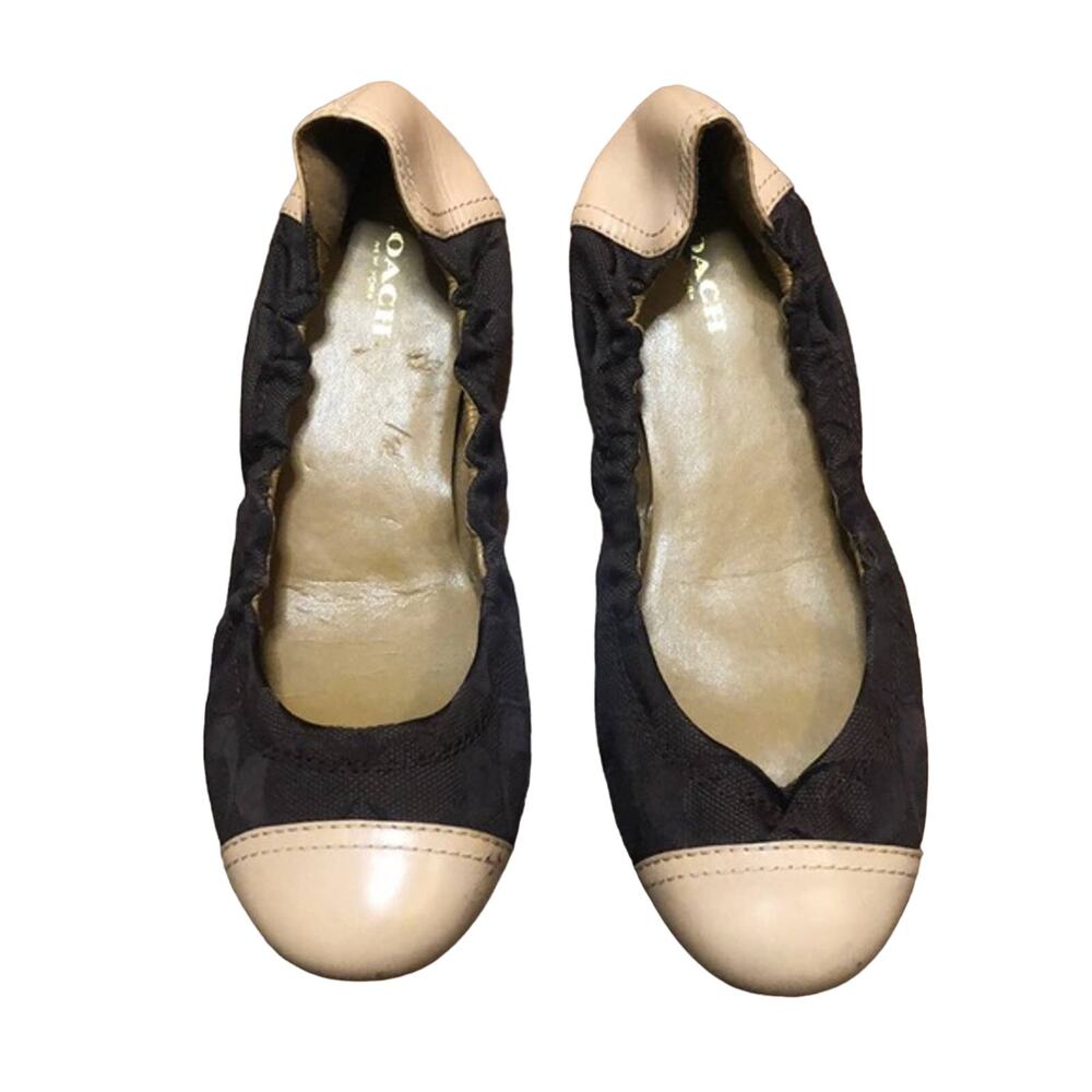 Coach Monogram Callie Ballet Flats Sz 6